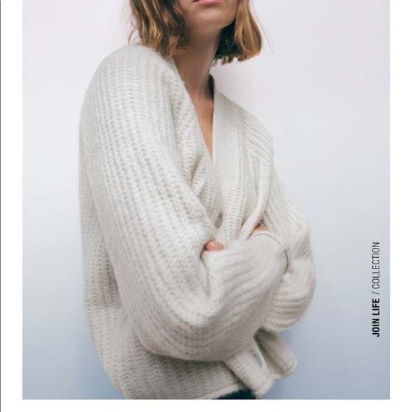 Zara Purl Knit Jacket - Picture 4 of 8